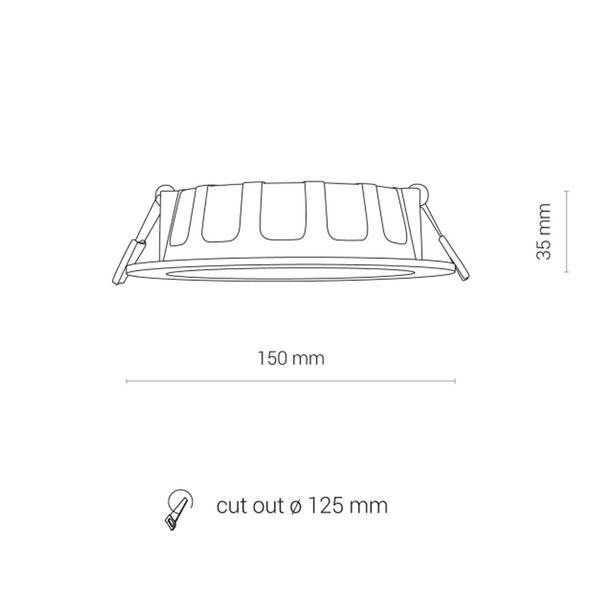 8778 Oprawa oświetl."CL KOS LED 10W, 4000K, IP44"