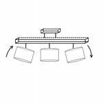 Lampa sufitowa do pokoju dziewczynki różowe abażury Zaczarowany Cylinderek