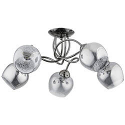 Lampa sufitowa do salonu INFINITY 5x E27 wys. 28cm | chrom