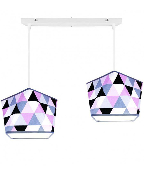 Lampa wisząca do pokoju dziecka podwójna Diament