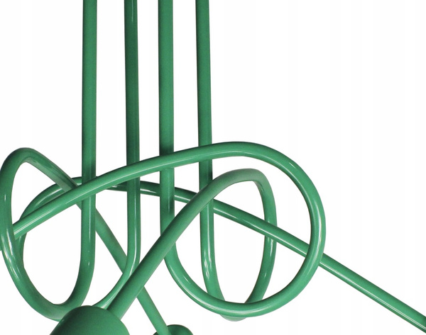 Lampa sufitowa do pokoju dziecka zielona Tęczowy Zawijas 4xE27 Led 