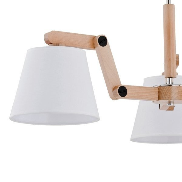 Nowoczesna Lampa sufitowa JOGA III drewno śr. 50cm