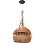 Lampa wisząca VIMINI NATURAL WOOD 1xE27