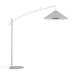 Lampa podłogowa POISE silk gray A E27 wys.240cm dług.260cm przewód 270cm włącznik | 11686