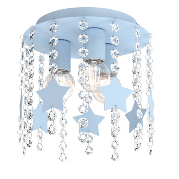 Lampa do pokoju dziecięcego niebieska Gwiazdki Kryształ 3