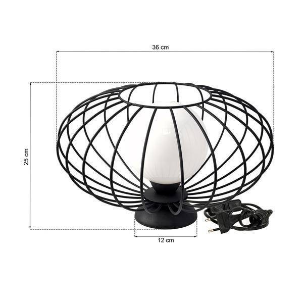Lampa stołowa KRONOS BLACK 1xE14 MLP4430