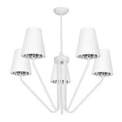 Żyrandol VICTORIA WHITE 5xE27