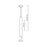 Lampa wisząca CORTE, MLP8828, czarna, 1x8W GU10