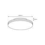 Plafon BEVER 16W LED IP44 Ø330 mm