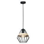 Lampa wisząca INDUSTRIALNA CLIFF BLACK 1xE27 MLP5524