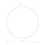 Lampa ścienna kinkiet LED RING LED L 15W okrąg 35cm 3000K 400lm | czarny