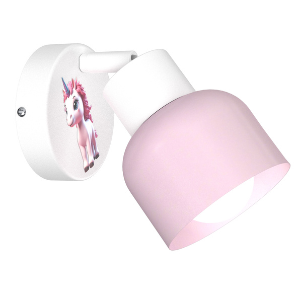 Lampa sufitowa do pokoju dziewczynki Jednorożec 3xE27