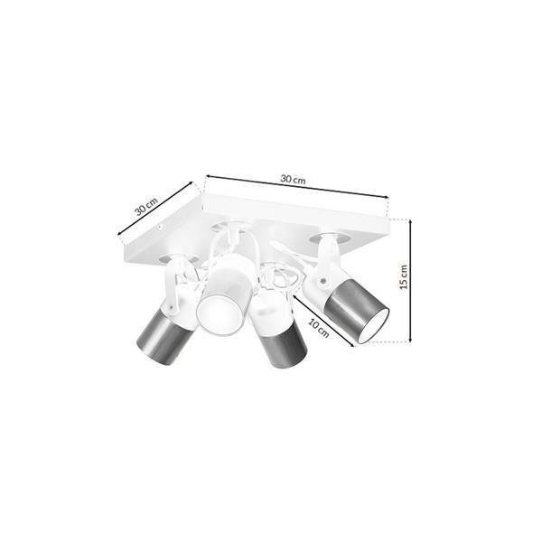 Lampa sufitowa WILSON WHITE 4xGU10 MLP4859