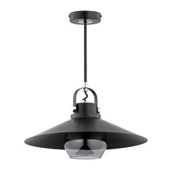 Lampa wisząca ALFA TIZEN PRO CZARNA 1xE27 55cm | 61214