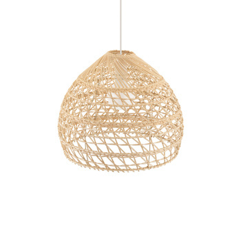 Lampa wisząca BOHO M śr. 43cm E27 | naturalne drewno/biały