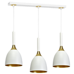 Lampa wisząca listwa CLARK WHITE/GOLD 3xE27 MLP6220
