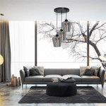 Nowoczesna lampa wisząca koło SANTIAGO SMOKED MLP6612