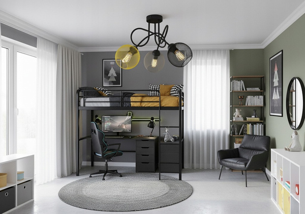 Lampa sufitowa do pokoju młodzieżowego kolorowa Zaczarowany Koszyczek 3xE27 Led