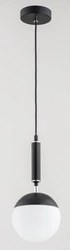 Lampa wisząca ALFA MARAKAS CZARNO-BIAŁA 1xE14 14cm | 60981