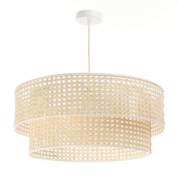 Lampa w stylu Boho Rotang z naturalnego ratanu- średnica 60 cm 