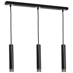 Nowoczesna lampa wisząca DANI BLACK/CHROME 3xGU10 MLP6232