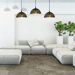 Lampa wisząca LISA, ML6136, czarny/złoty, 3x60W E27 