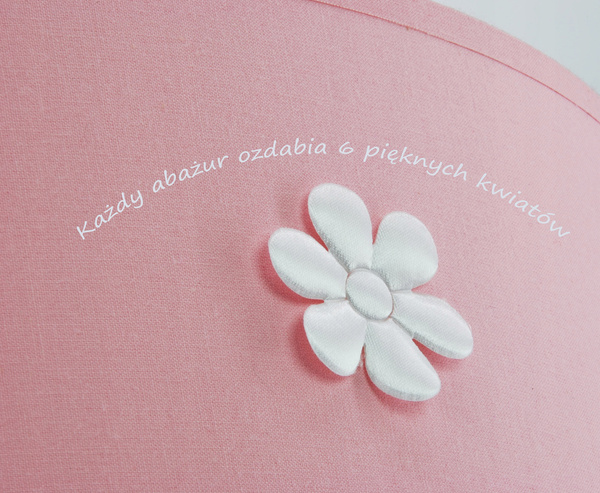 Lampka nocna do pokoju dziewczynki różowa Pompony 1