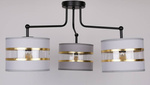 Lampa sufitowa czarna/chrom 3xE27 Andy 33-00514