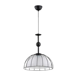 Lampa wisząca ALFA GOLLA CZARNO-BIAŁA 1xE27 36cm | 61257