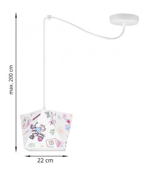 Lampa do pokoju dziecięcego typ pająk Diament 1 