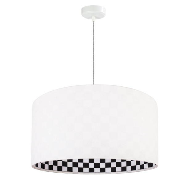 Lampa wisząca do pokoju dziecięcego szachownica średnica 50 cm