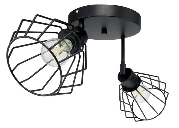 ARTEMIDA PLAFON 2 POZIOMY MODERNO CZARNA