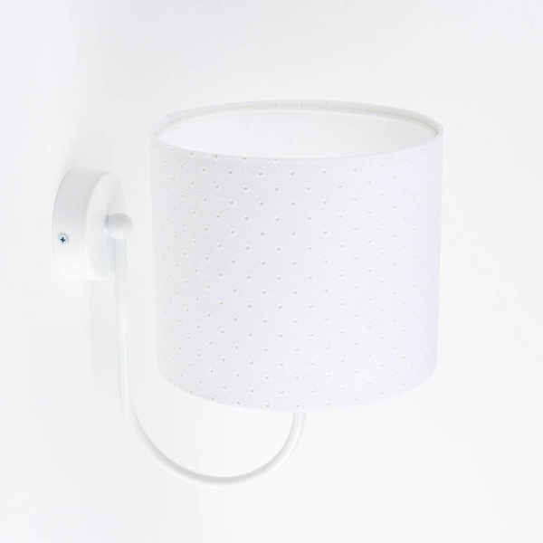 Lampa ścienna do pokoju dziecięcego biała Jasmine