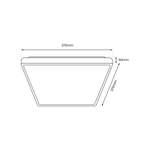 Plafon FABIO BLACK, ML7935, 23W LED, barwa neutralna 4000K