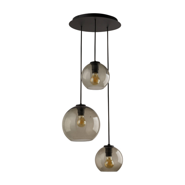 Nowoczesna Lampa wisząca VETRO III do biura i salonu | dymiony