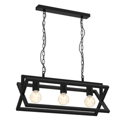 Lampa wisząca ARNOLD, MLP8563, czarna, 3x60W E27