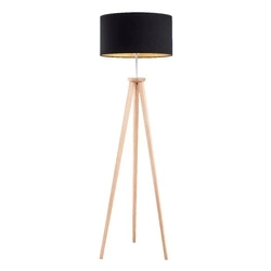 Lampa stojąca ALFA GOLDI DREWNIANA 1xE27 45cm | 9286