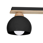 Lampa sufitowa nowoczesna DAMA czarny szer. 64cm