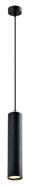 Lampa wisząca czarna oprawa 25W GU10 25cm Tubo 31-78544