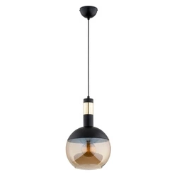 Lampa wisząca ALFA BOLSO 250 CZARNO-ZŁOTA 1xE27 25cm | 61237