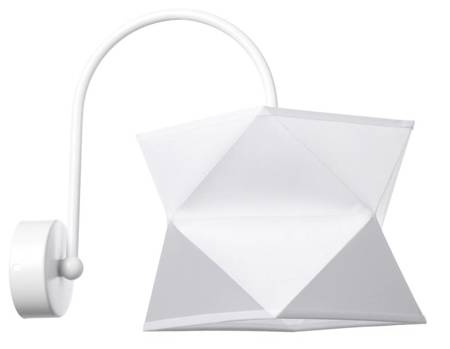 Biały kinkiet dziecięcy Diament 1