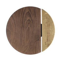 Lampa ścienna kinkiet SUN LED 15W okrąg 50cm 3000K | drewniany