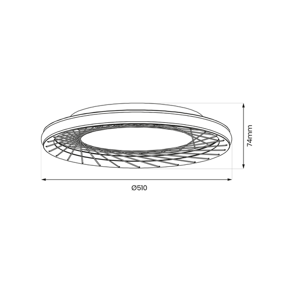 Plafon NEST 38W LED śr. 51cm