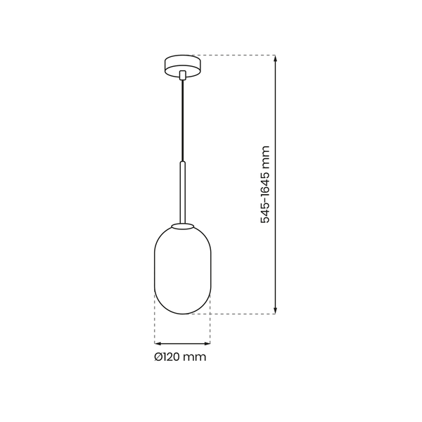Lampa wisząca ALIAS GOLD 1xE14 fi 120