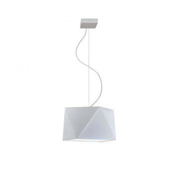 Lampa wisząca do pokoju dziecięcego szary abażur Świetlisty Diamencik