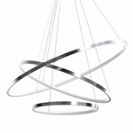 Designerska lampa wisząca ROTONDA CHROME 93W LED | Chrom