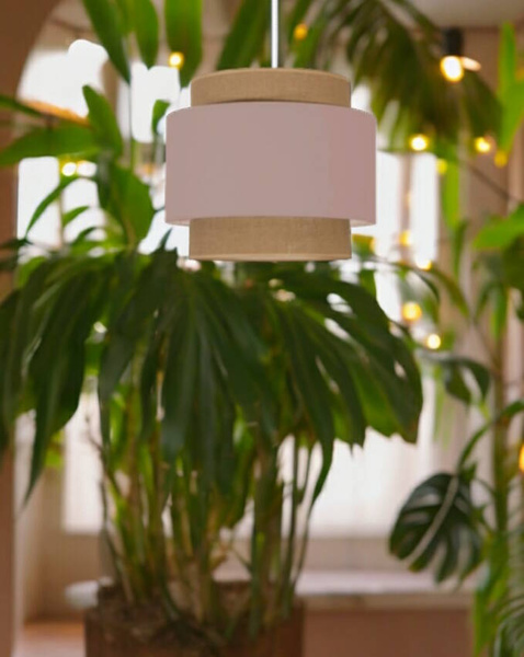 Lampa wisząca do pokoju dziecka w stylu Boho Cappuccino 2xE27