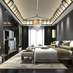 Żyrandol glamour ASPEN II GOLD ML6000