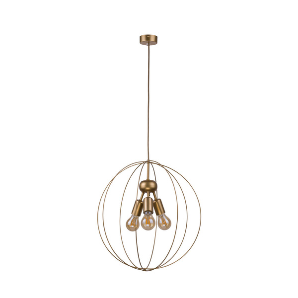 Lampa wisząca druciana zwis BULLET złoty śr. 45cm