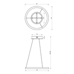 Lampa wisząca GALAXIA BLACK 26W LED